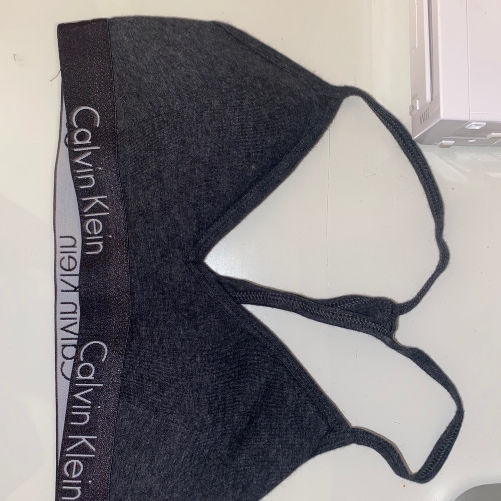 CALVIN KLEIN PADDED GRAY BRALETTE